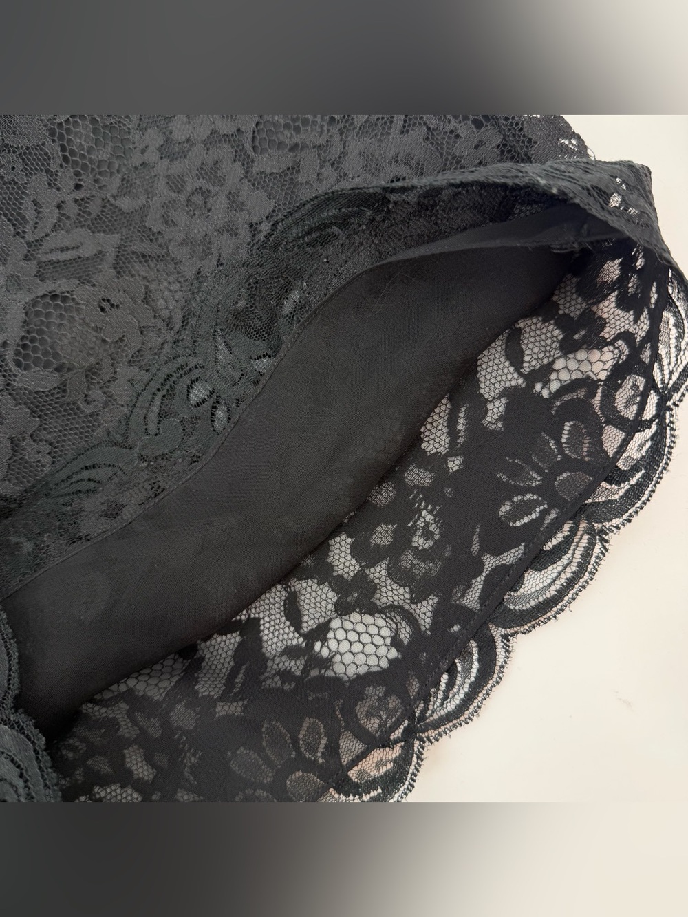 Vtg Victoria’s Secret Gold Label Black Lace Tap Shorts Medium M 90s Coquette - Picture 3 of 5